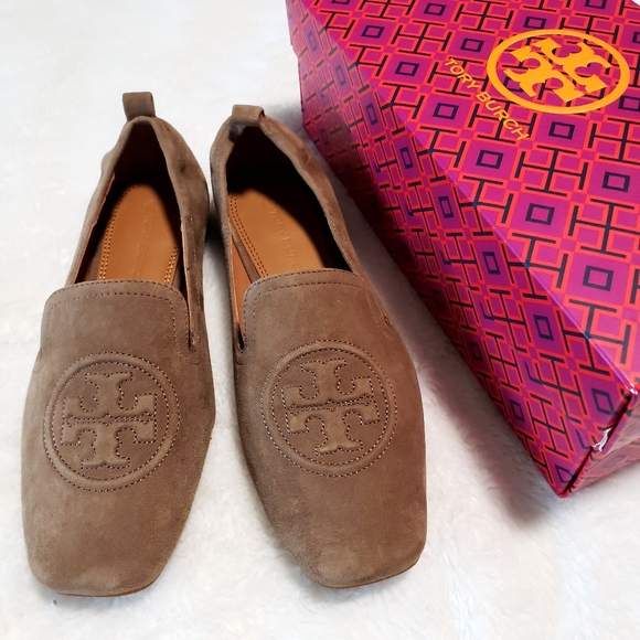 Nwb Tory Burch Leigh Suede Loafers 